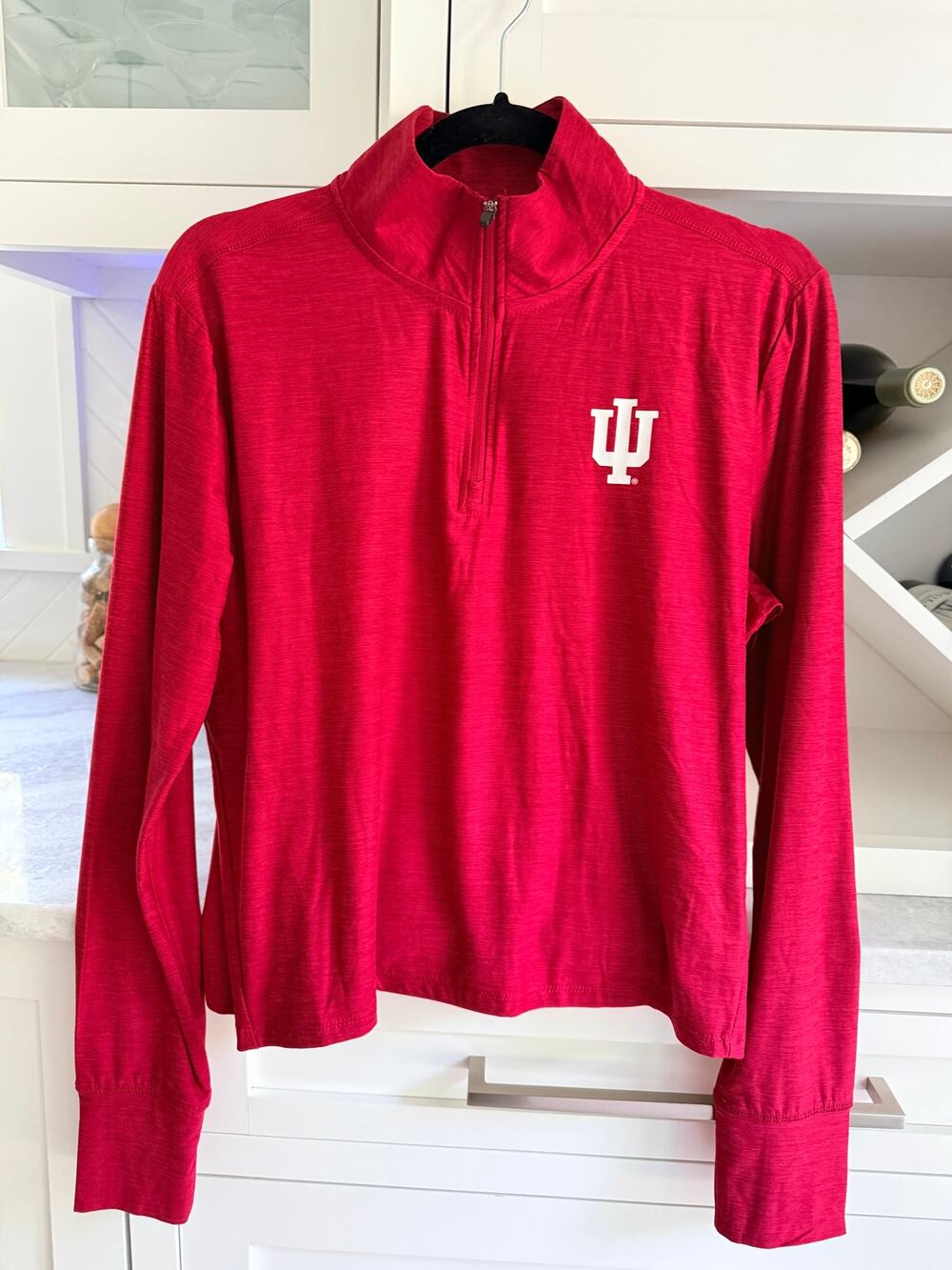 Colosseum Women's Indiana Hoosiers Cardinal 1/4 Zip Jacket